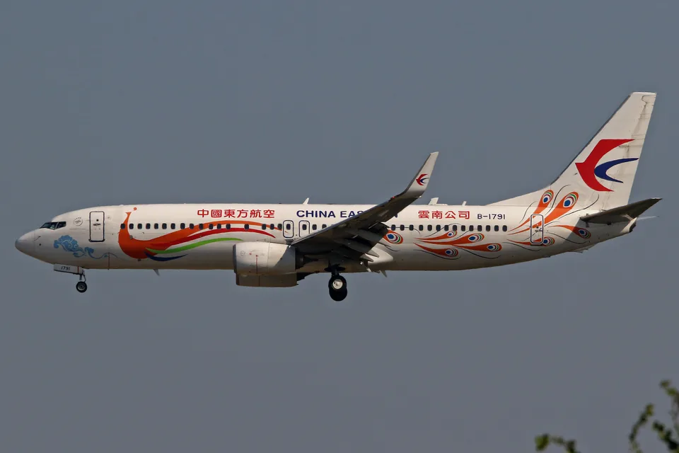 China Eastern Boeing 737-800 B-1791 photographed in December 2019.